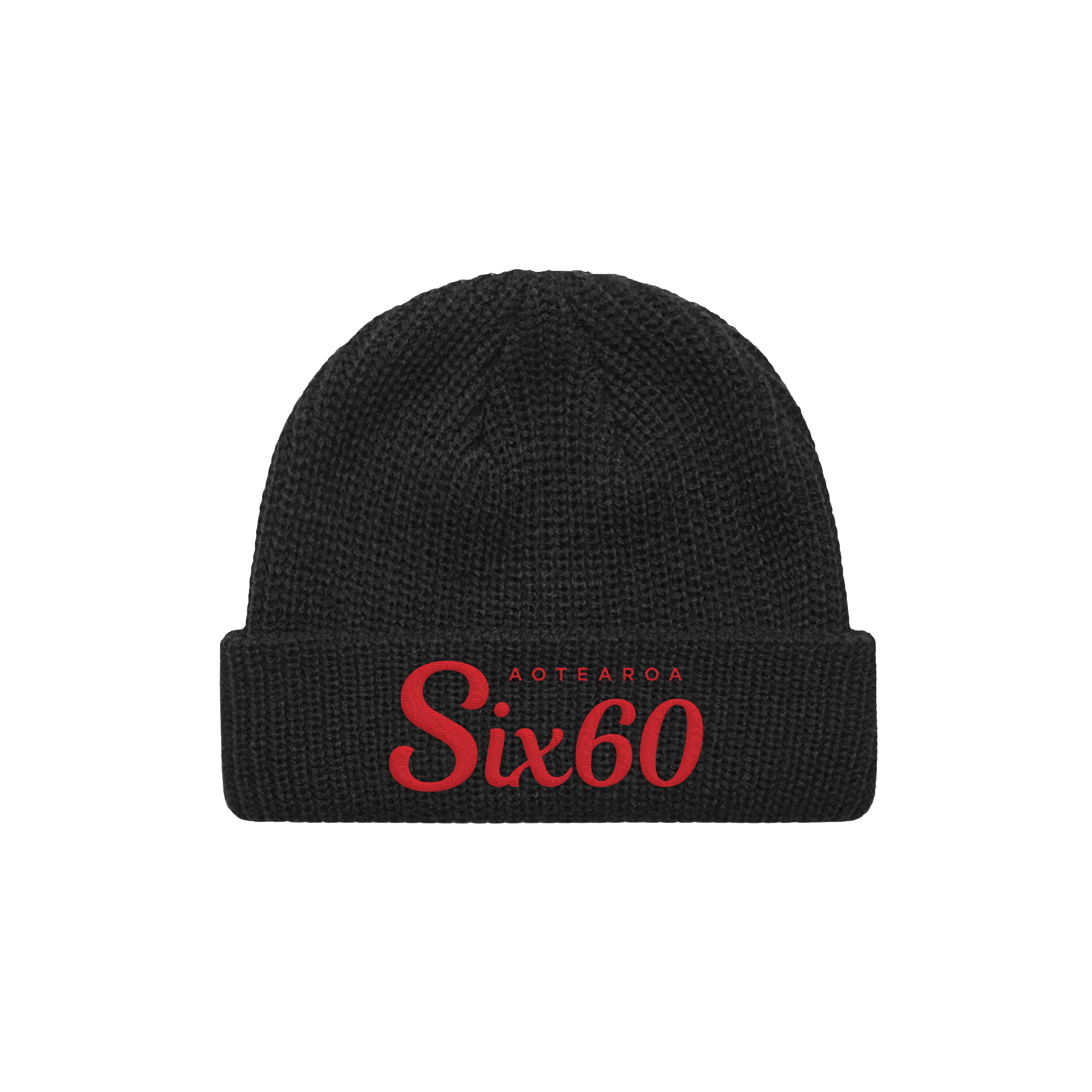 SIX60 SCRIPT BEANIE RED