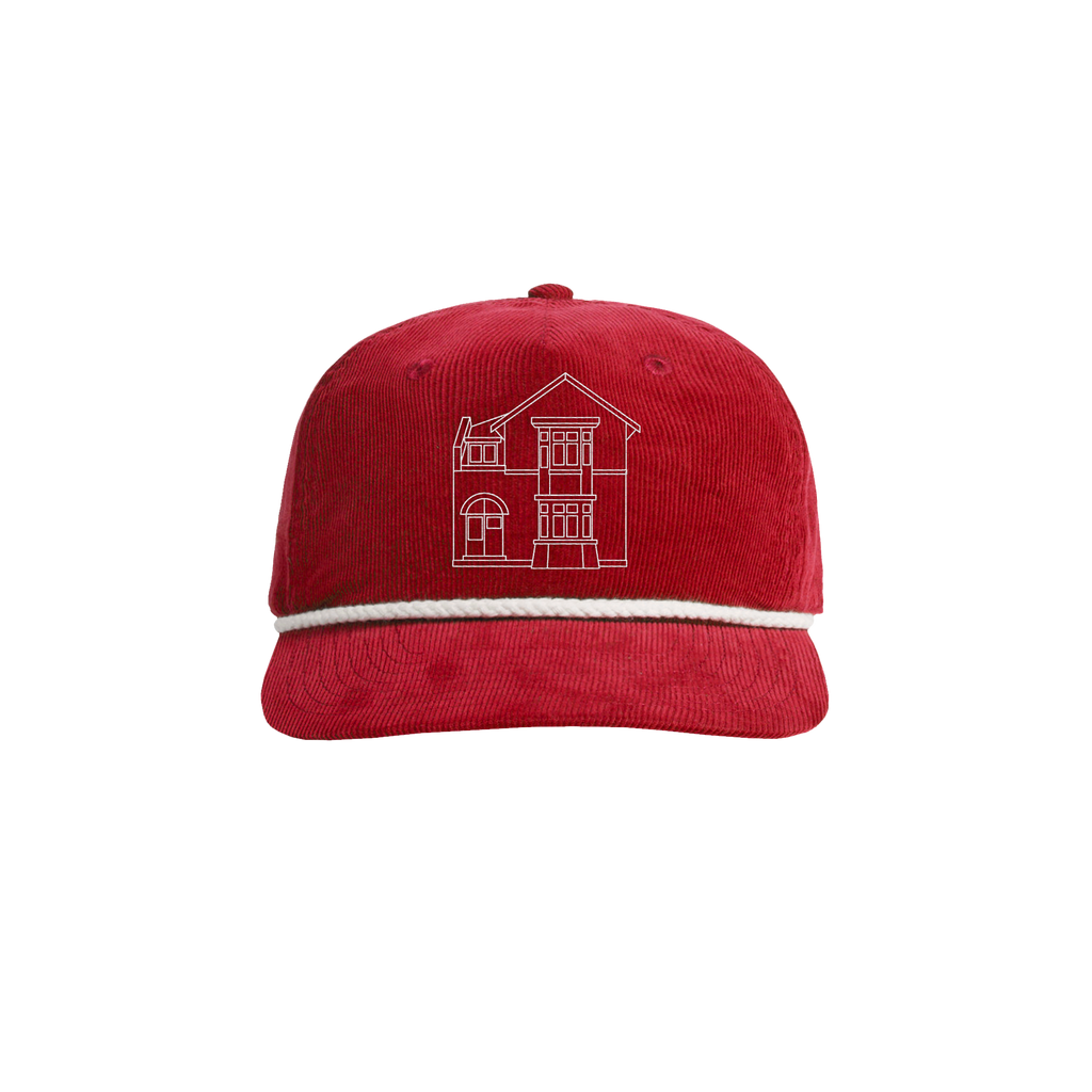 RIGHT HERE RIGHT NOW LOGO CAP RED/WHITE