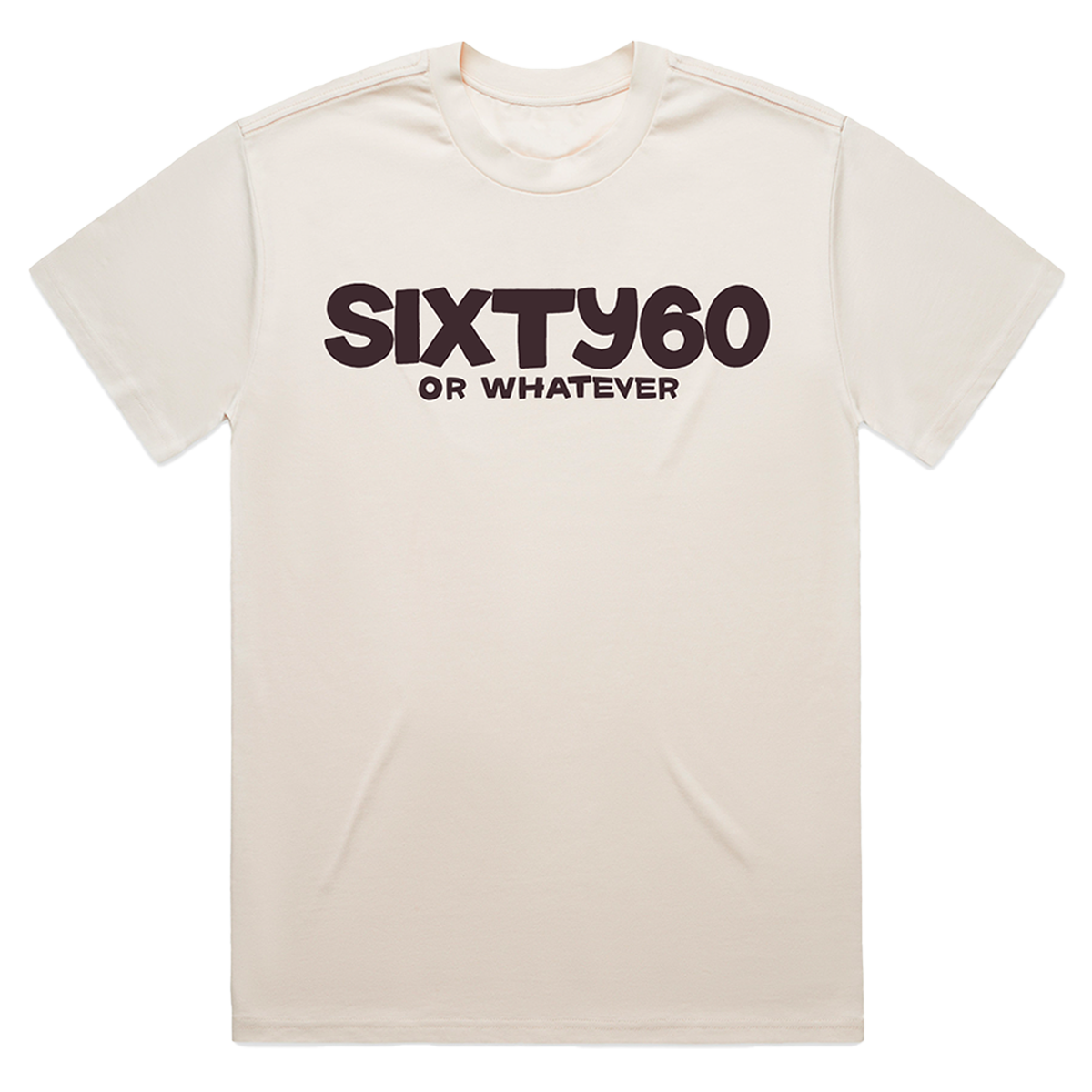 SIXTY60 OR WHATEVER TEE (ECRU)