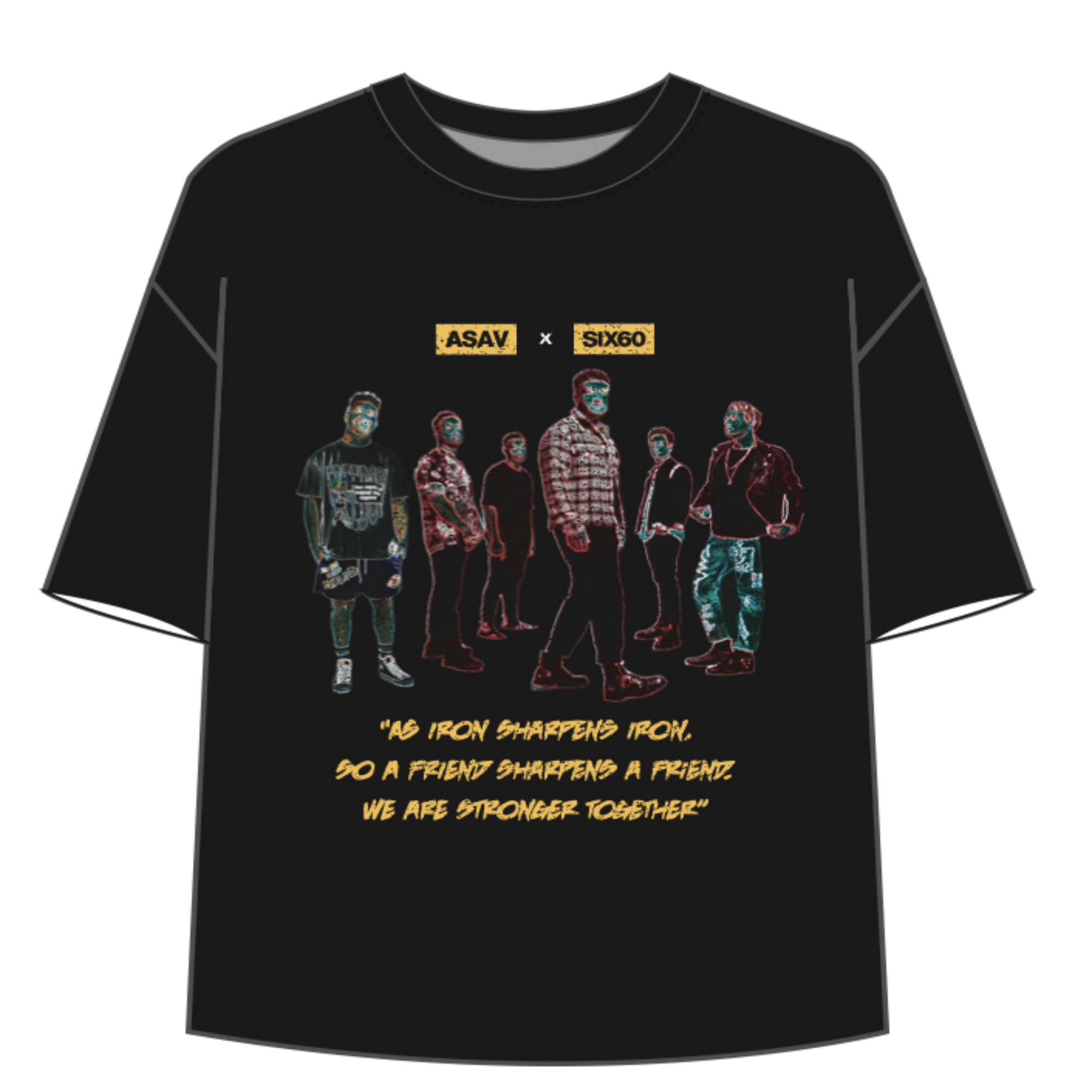 SIX60 X ASAV LIMITED EDITION TEE (BLACK)